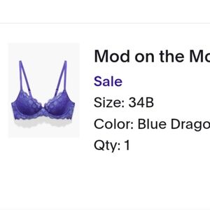 Savage x Fenty Purple Mod on the Moon Size 34B